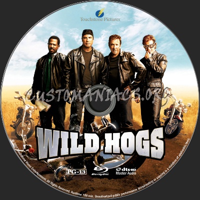 Wild Hogs blu-ray label