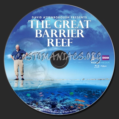 David Attenborough The Great Barrier Reef blu-ray label