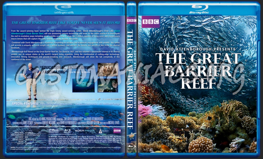 David Attenborough The Great Barrier Reef dvd cover