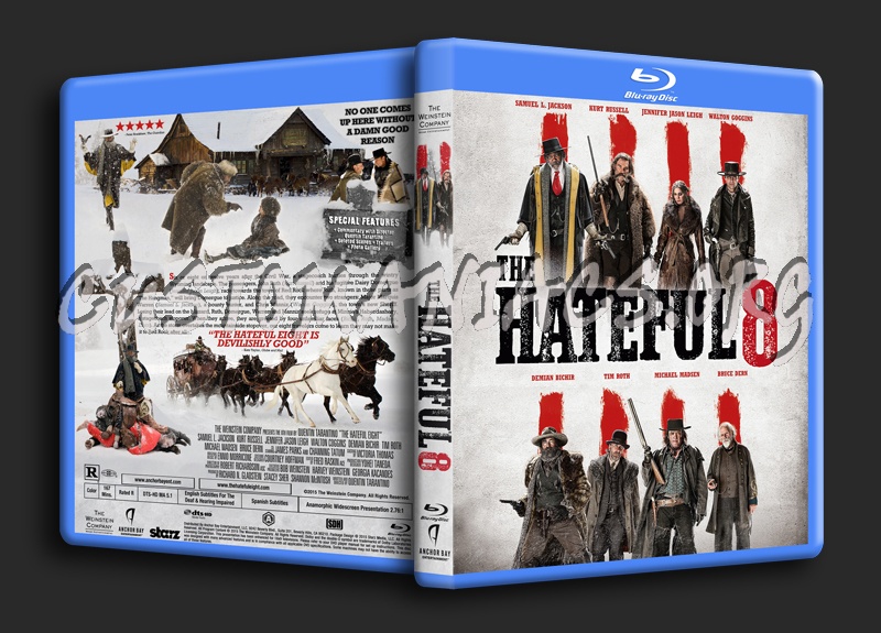 The Hateful Eight (aka The Hateful 8) dvd cover