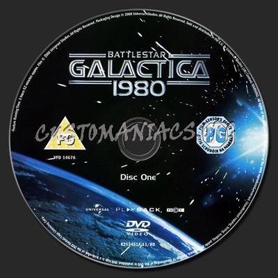 Battlestar Galactica 1980 dvd label