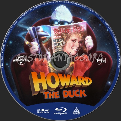 Howard the Duck blu-ray label