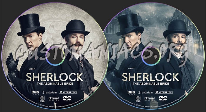 Sherlock: The Abominable Bride dvd label