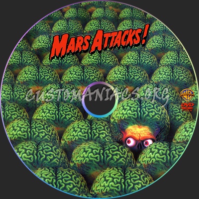 Mars Attacks dvd label