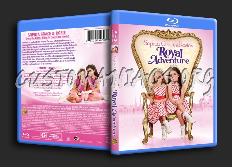 Sophia Grace & Rosie's Royal Adventure blu-ray cover