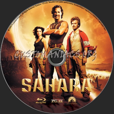 Sahara blu-ray label