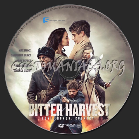 Bitter Harvest dvd label