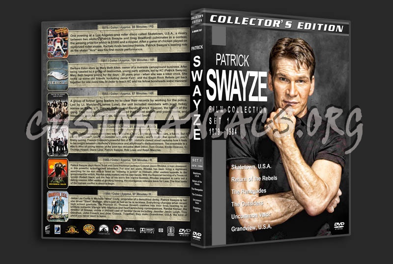 Patrick Swayze Film Collection - Set 1 (1979-1984) dvd cover