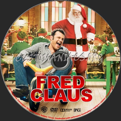 Fred Claus dvd label