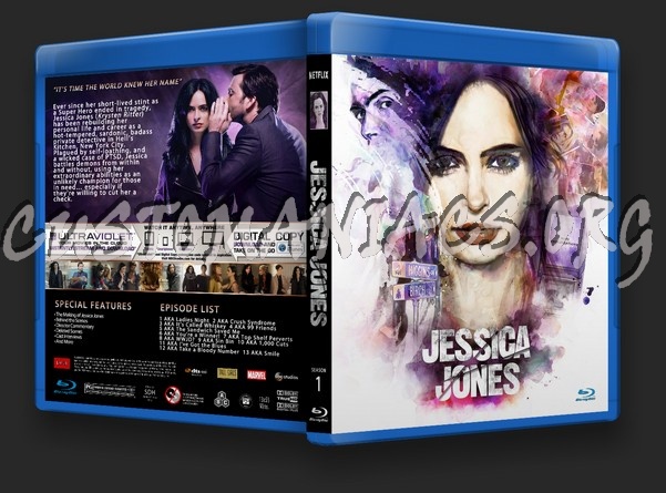 Jessica Jones Season 1 blu-ray cover