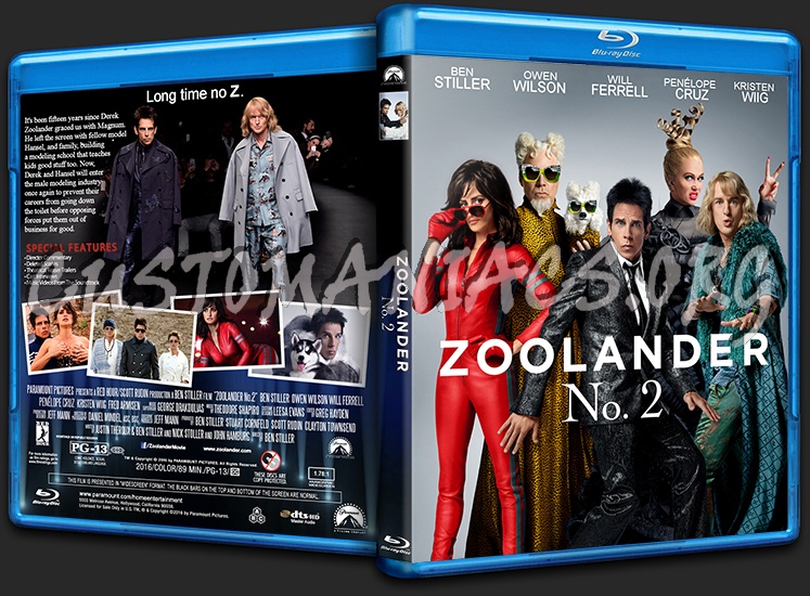 Zoolander 2 blu-ray cover