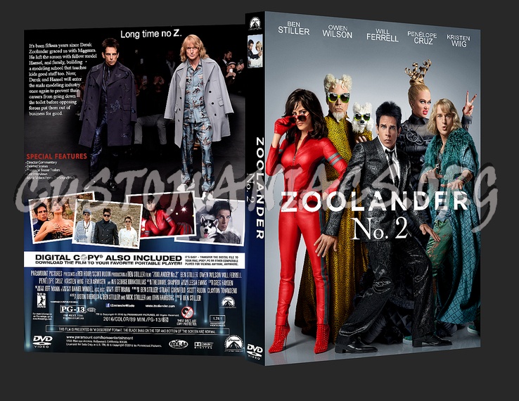 Zoolander 2 dvd cover