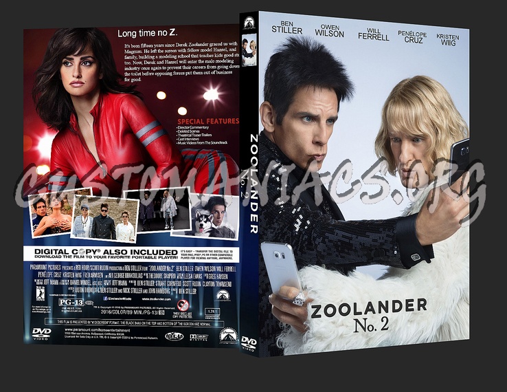 Zoolander 2 dvd cover