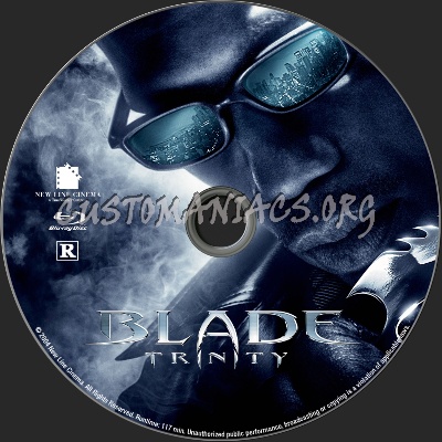 Blade Trinity blu-ray label
