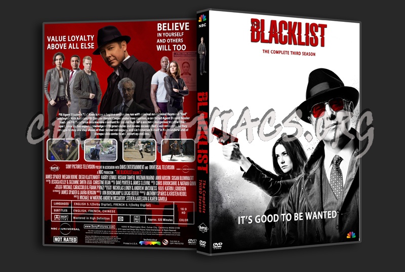 The Blacklist Season 3 dvd cover