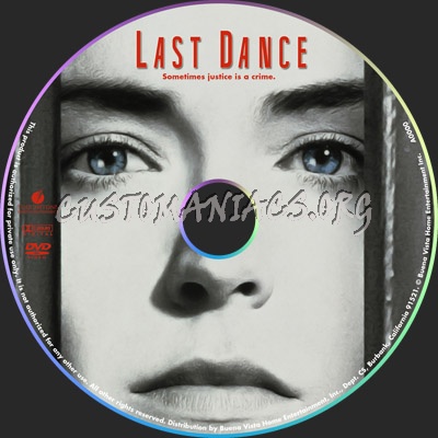 Last Dance dvd label