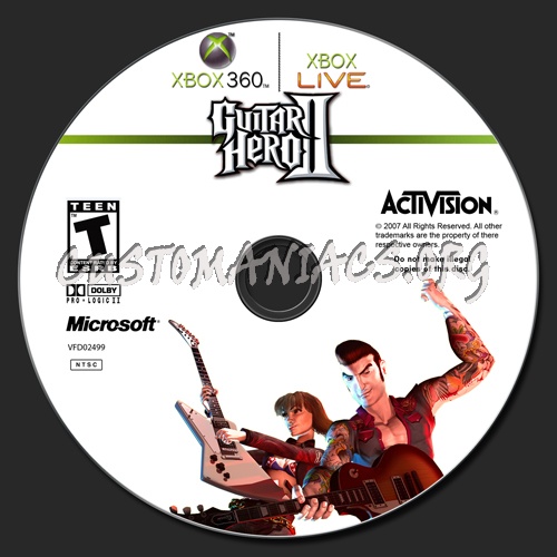 Guitar Hero II dvd label