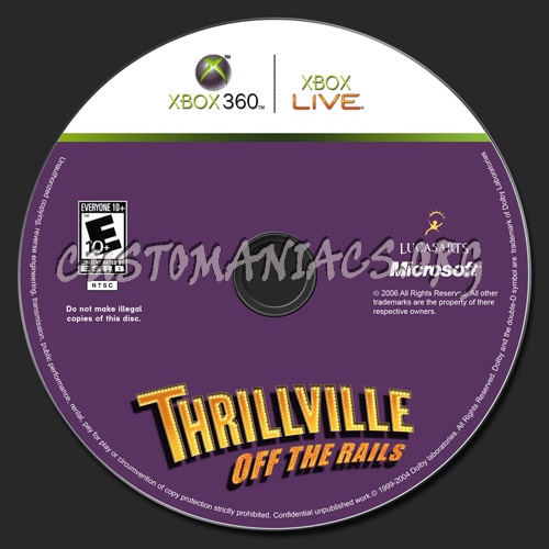 Thrillville: Off the Rails dvd label