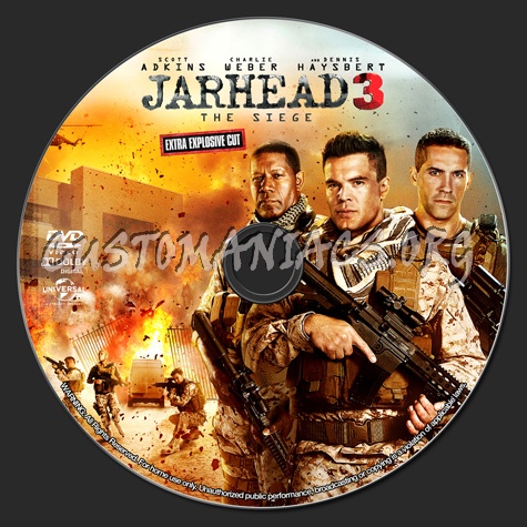 Jarhead 3: The Siege (2016) dvd label