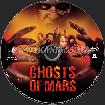 Ghosts of Mars blu-ray label