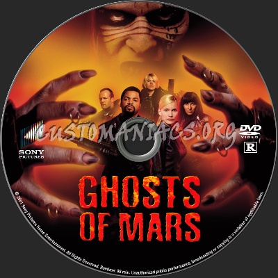 Ghosts of Mars dvd label