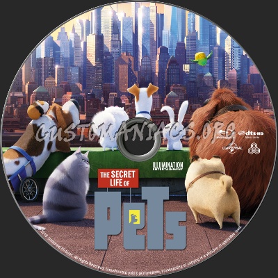 The Secret Life Of Pets blu-ray label