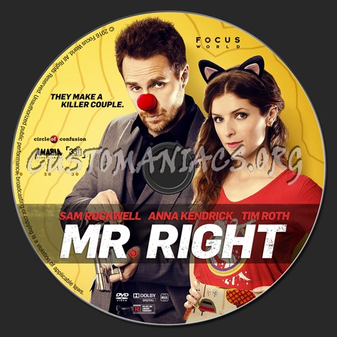 Mr. Right dvd label