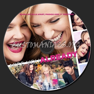 Miss You Already (2015) dvd label