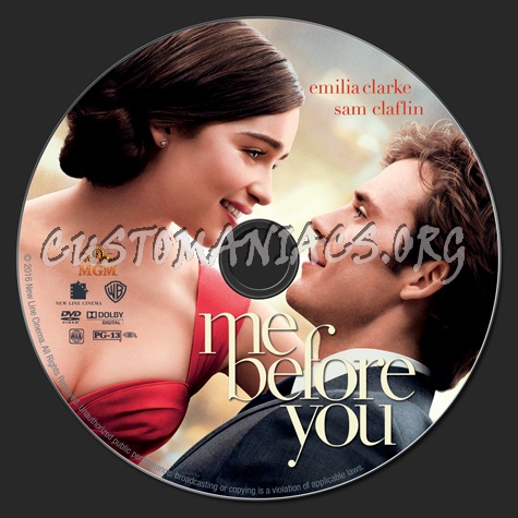 Me Before You dvd label