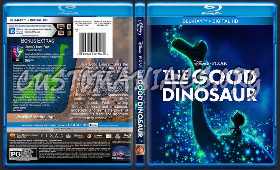 The Good Dinosaur blu-ray cover