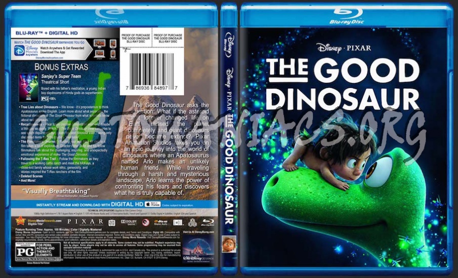 The Good Dinosaur blu-ray cover