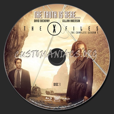 The X-Files Season 7 blu-ray label