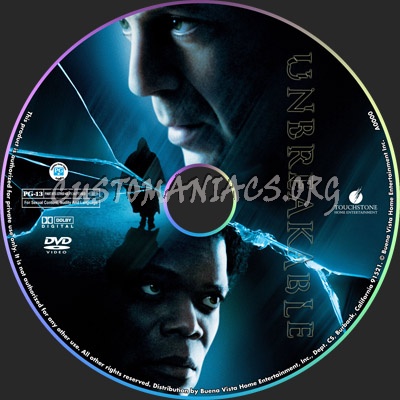 Unbreakable dvd label