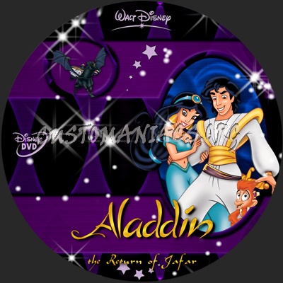 Aladdin The Return Of Jafar dvd label