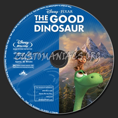 The Good Dinosaur (2D+3D) blu-ray label