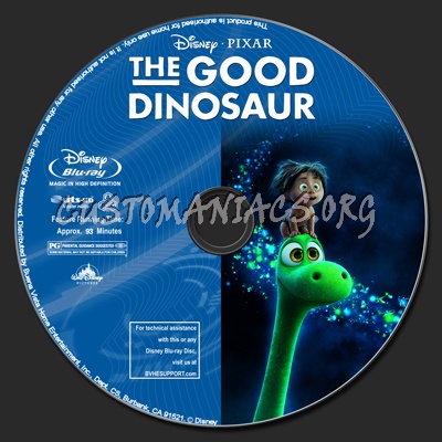 The Good Dinosaur (2D+3D) blu-ray label