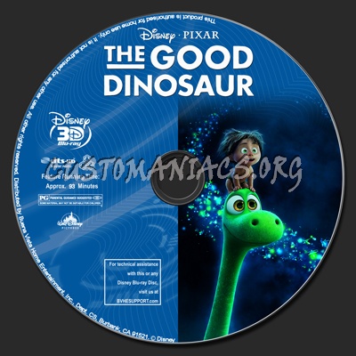 The Good Dinosaur (2D+3D) blu-ray label