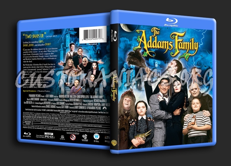 The Addams Family blu-ray cover