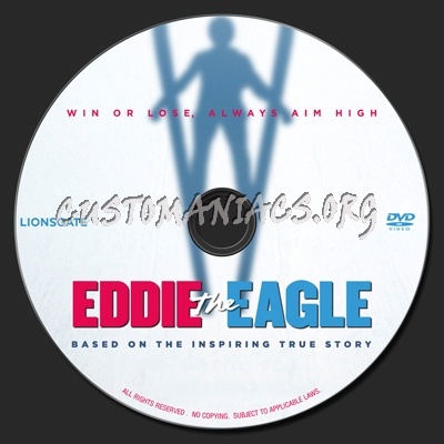 Eddie The Eagle (2016) dvd label