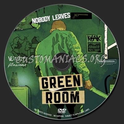 Green Room (2016) dvd label