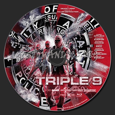 Triple 9 blu-ray label