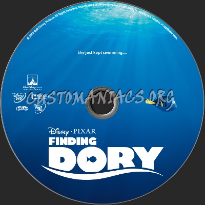 Finding Dory dvd label