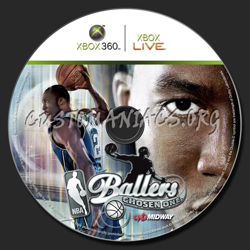 NBA Ballers Chosen One dvd label