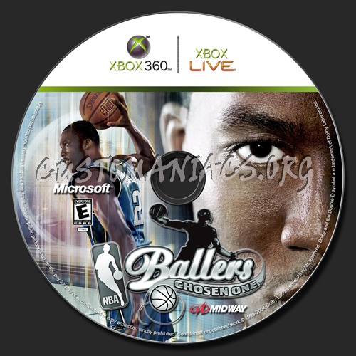 NBA Ballers Chosen One dvd label