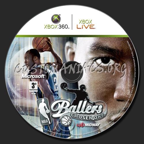 NBA Ballers Chosen One dvd label