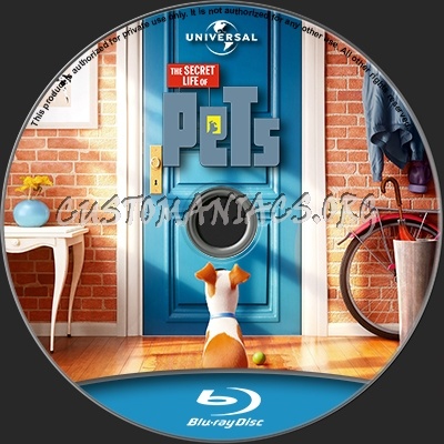 The Secret Life of Pets blu-ray label
