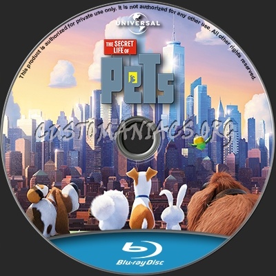 The Secret Life of Pets blu-ray label