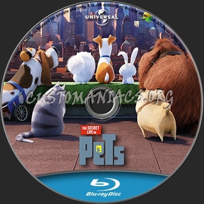 The Secret Life of Pets blu-ray label
