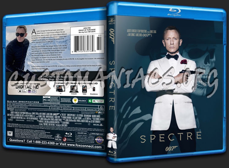 Spectre blu-ray cover