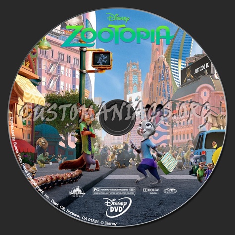 Zootopia dvd label